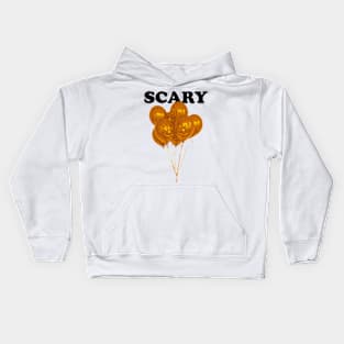 SCARY: Pumpkin Balloon Streetwear Kids Hoodie